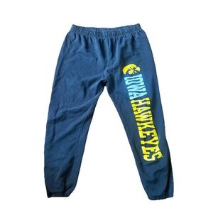 Iowa Hawkeyes Sweatpants Black Mens Pants Track Football MV Sport Vintage